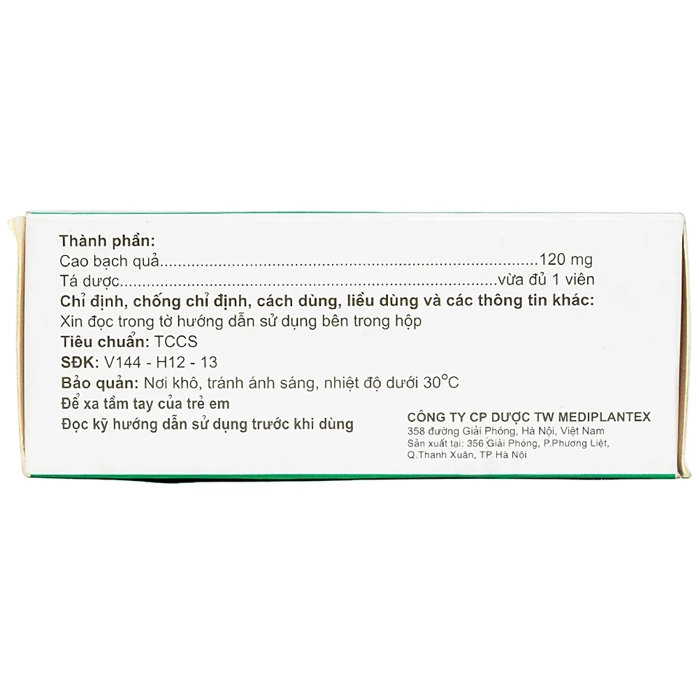 Hình ảnh Thuốc Gintana 120 Mediplantex điều trị tai biến mạch máu não, thiểu năng tuần hoàn não (6 vỉ x 10 viên)