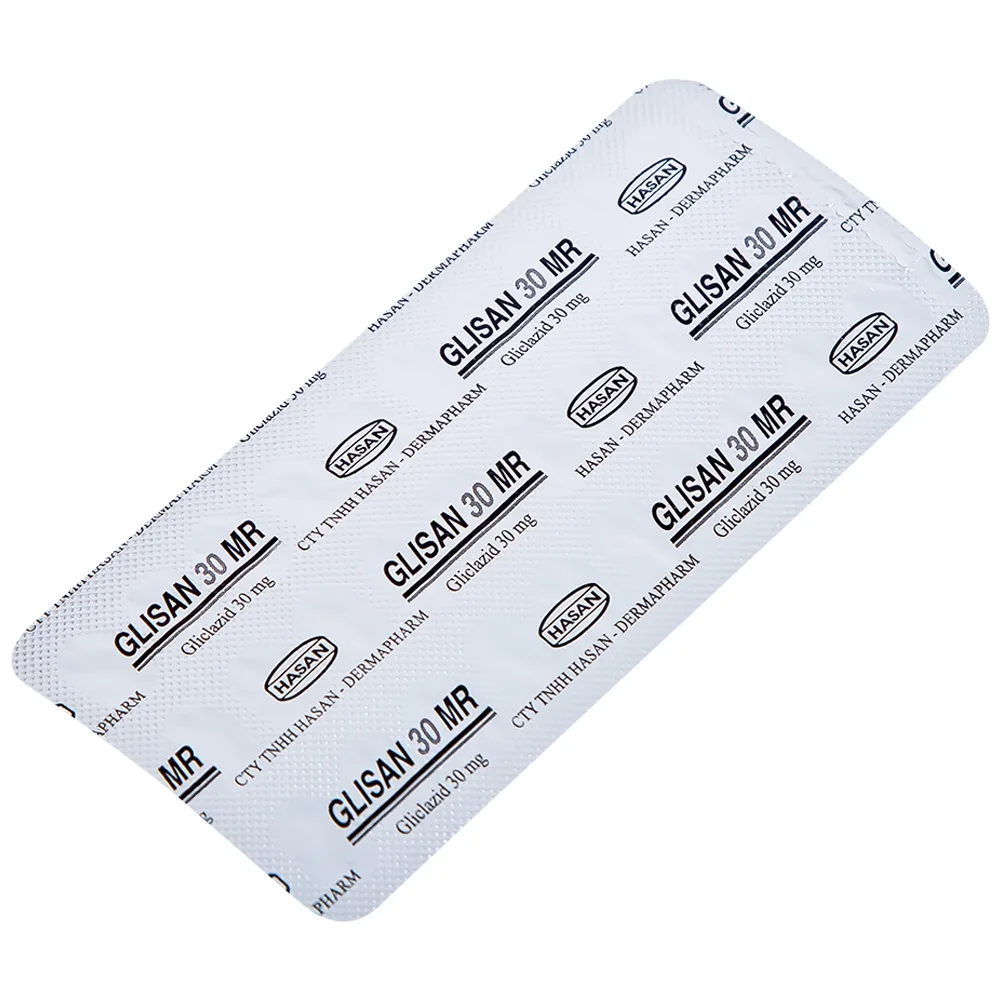 Hình ảnh Thuốc Glisan 30 MR Hasan điều trị đái tháo đường típ 2 (10 vỉ x 30 viên)