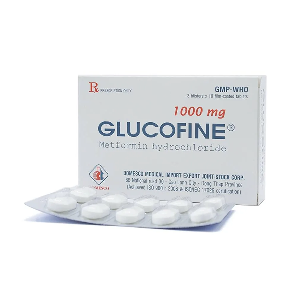 Hình ảnh Thuốc Glucofine Domesco hỗ trợ điều trị đái tháo đường típ 2 (3 vỉ x 10 viên)