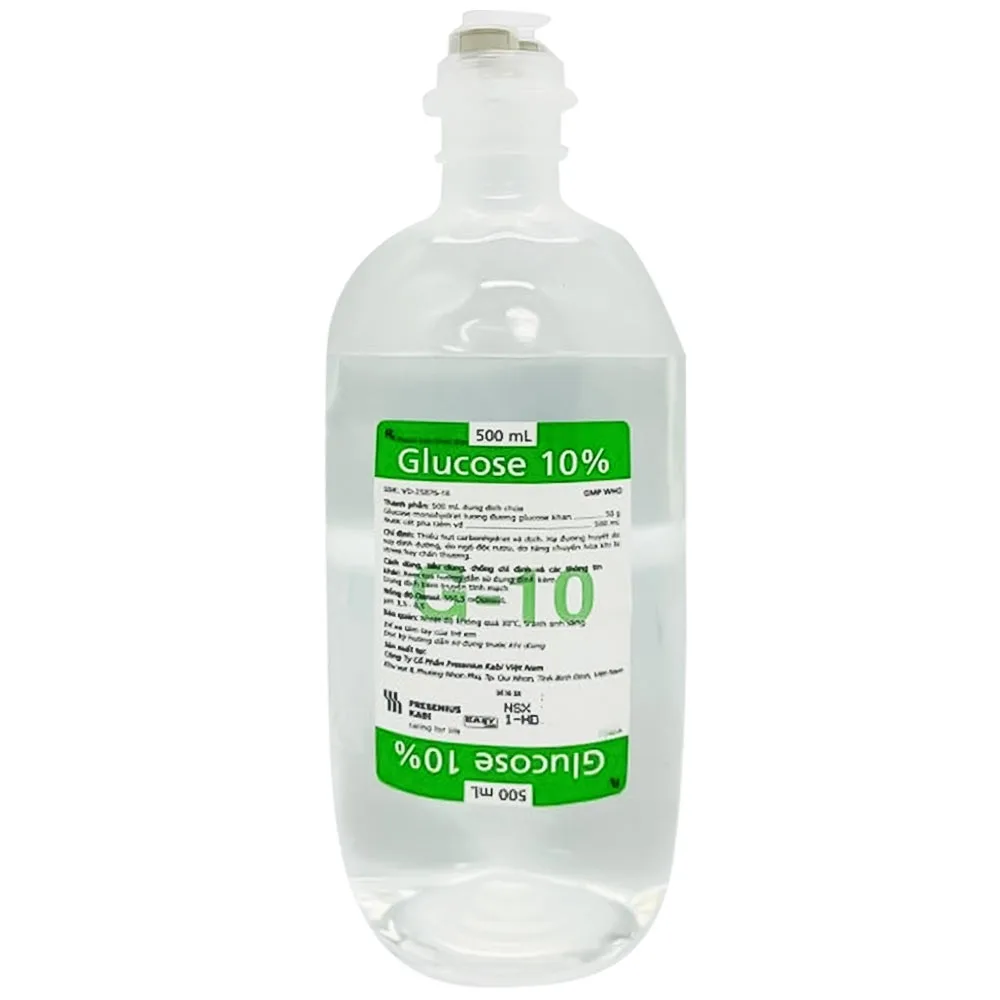 Hình ảnh Dung dịch Glucose 10% Fresenius Kabi hỗ trợ điều trị hạ đường huyết (500ml)