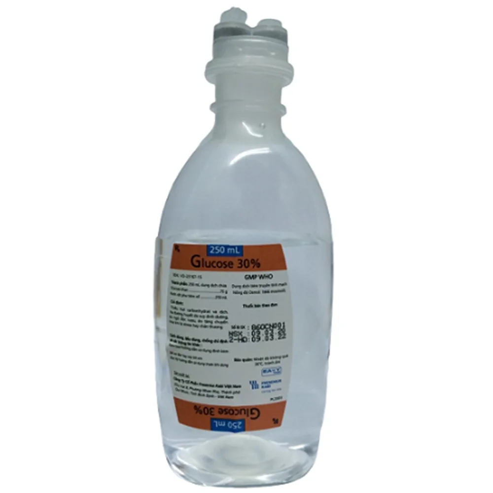Hình ảnh Dịch truyền Glucose 30% Fresenius Kabi điều trị hạ đường huyết (30 chai x 250ml)