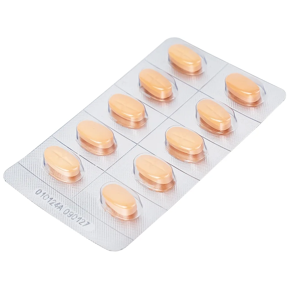 Hình ảnh Thuốc Glumeben 500mg/2,5mg DHG điều trị đái tháo đường típ 2 (3 vỉ x 10 viên)