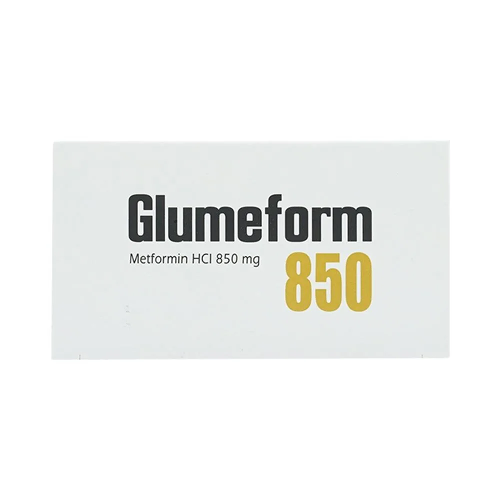 Hình ảnh Thuốc Glumeform 850 DHG điều trị bệnh đái tháo đường típ 2 (10 vỉ x 5 viên)