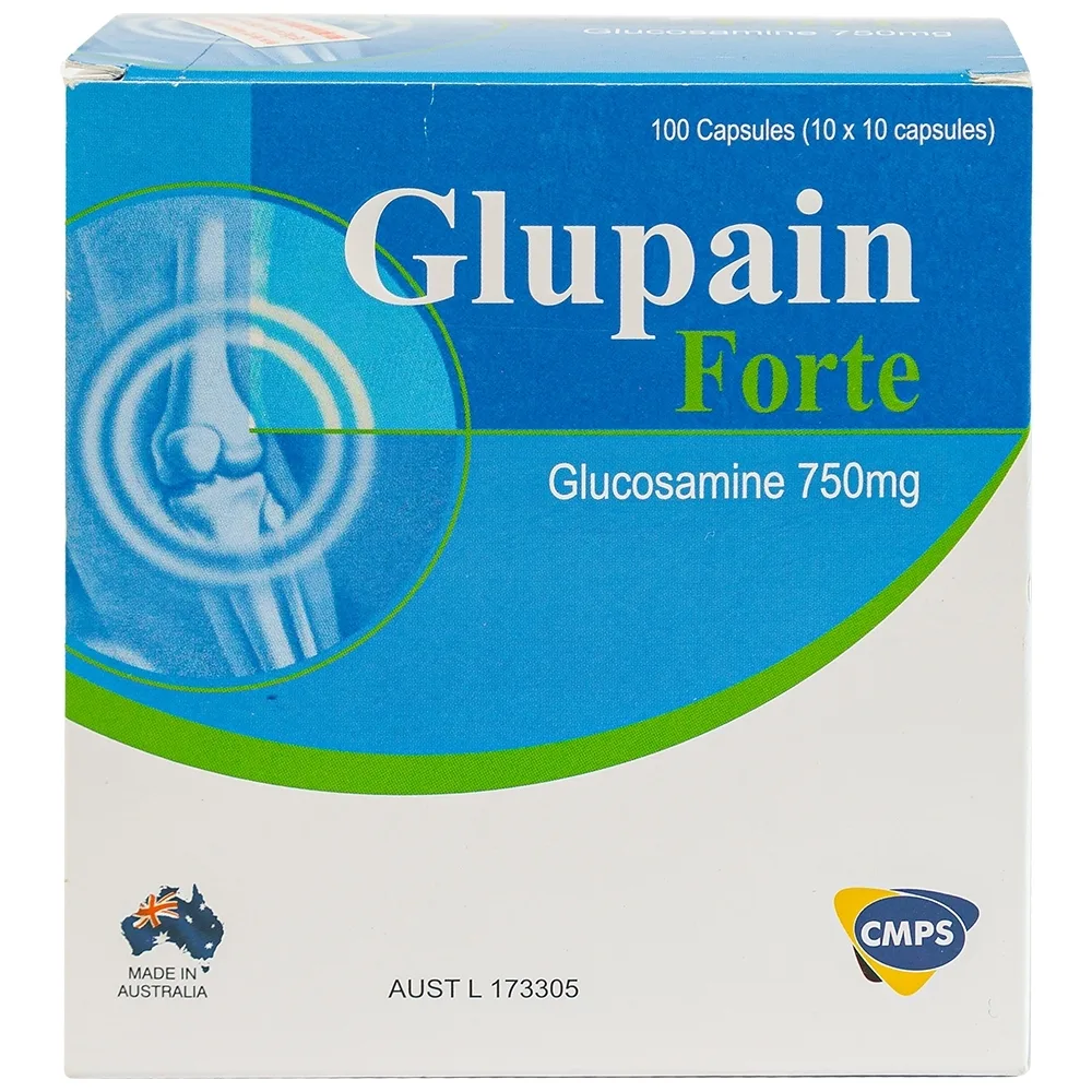 Hình ảnh Thuốc Glupain Forte 750mg CMPS giảm thoái hoá khớp (10 vỉ x 10 viên)