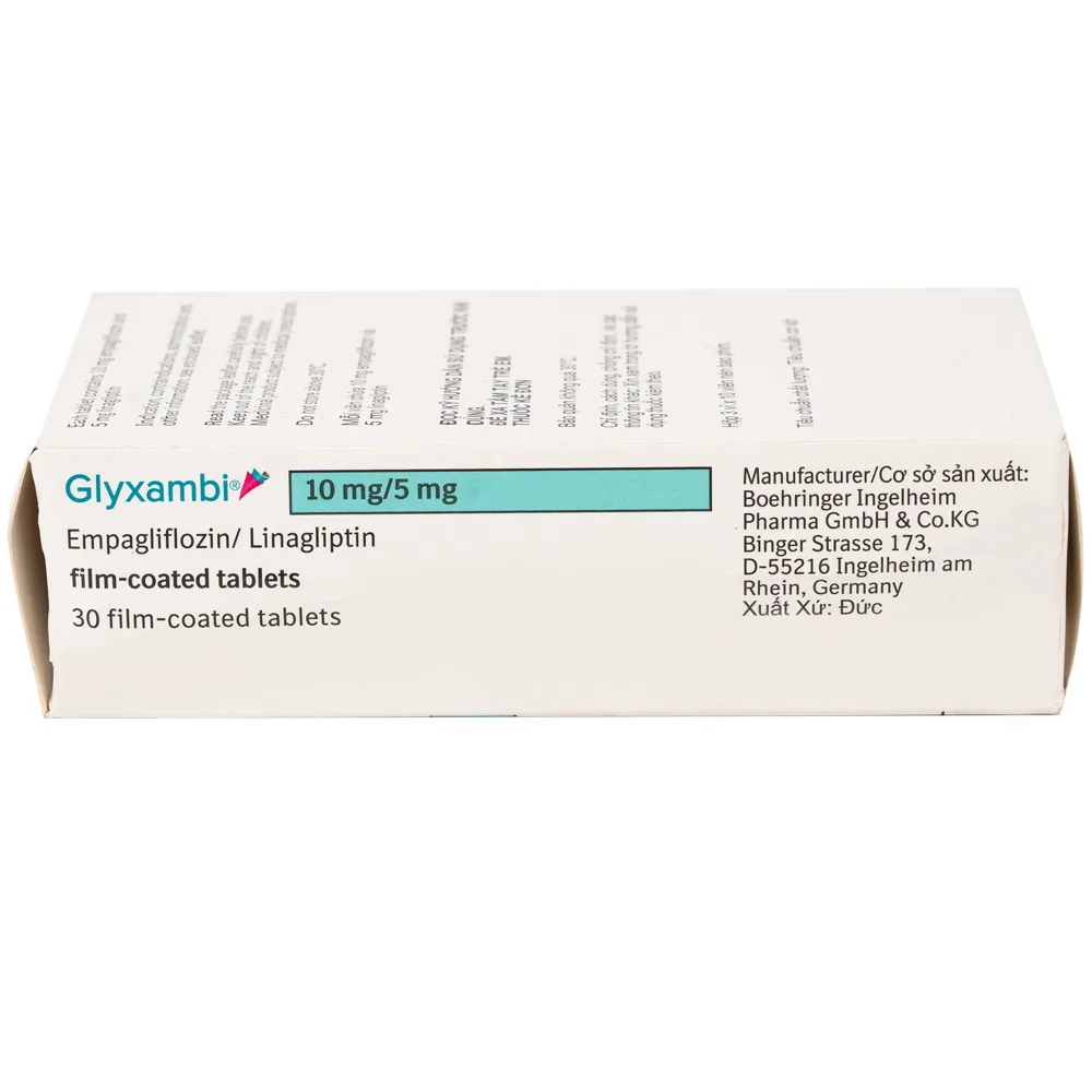 Hình ảnh Thuốc Glyxambi 10mg/5mg Boehringer điều trị đái tháo đường típ 2 (3 vỉ x 10 viên)