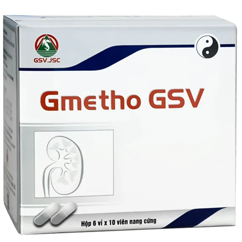 Hình ảnh Thuốc Gmetho GSV giảm biến chứng bệnh tiểu đường, hỗ trợ điều trị bệnh tiểu đường (6 vỉ x 10 viên)