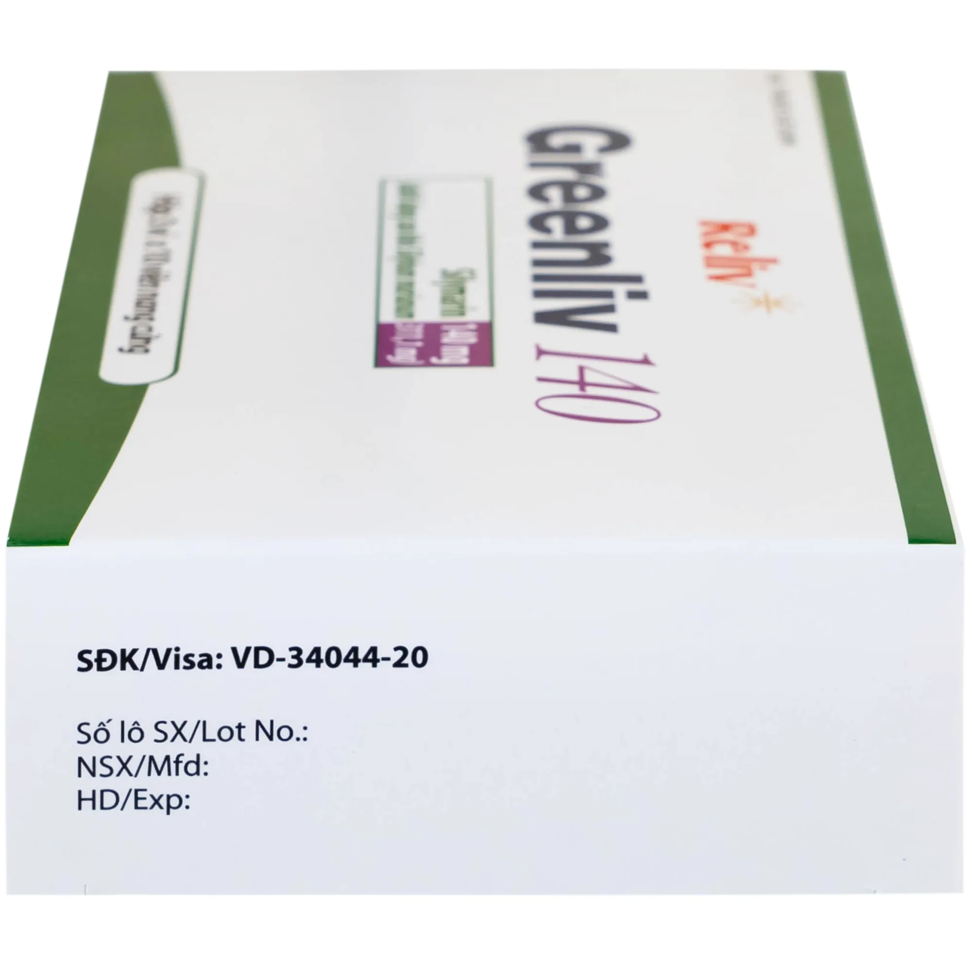 Hình ảnh Thuốc Greenliv 140mg Reliv điều trị rối loạn tiêu hóa trong các bệnh về gan, viêm gan cấp và mãn tính (3 vỉ x 10 viên)