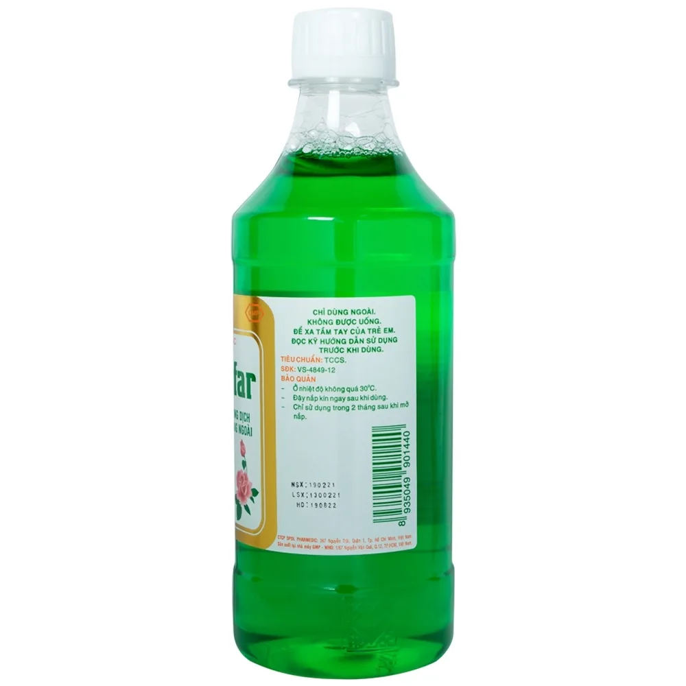 Hình ảnh Dung dịch vệ sinh Gynofar Pharmedic điều trị ngứa âm hộ, viêm âm đạo, huyết trắng (500ml)