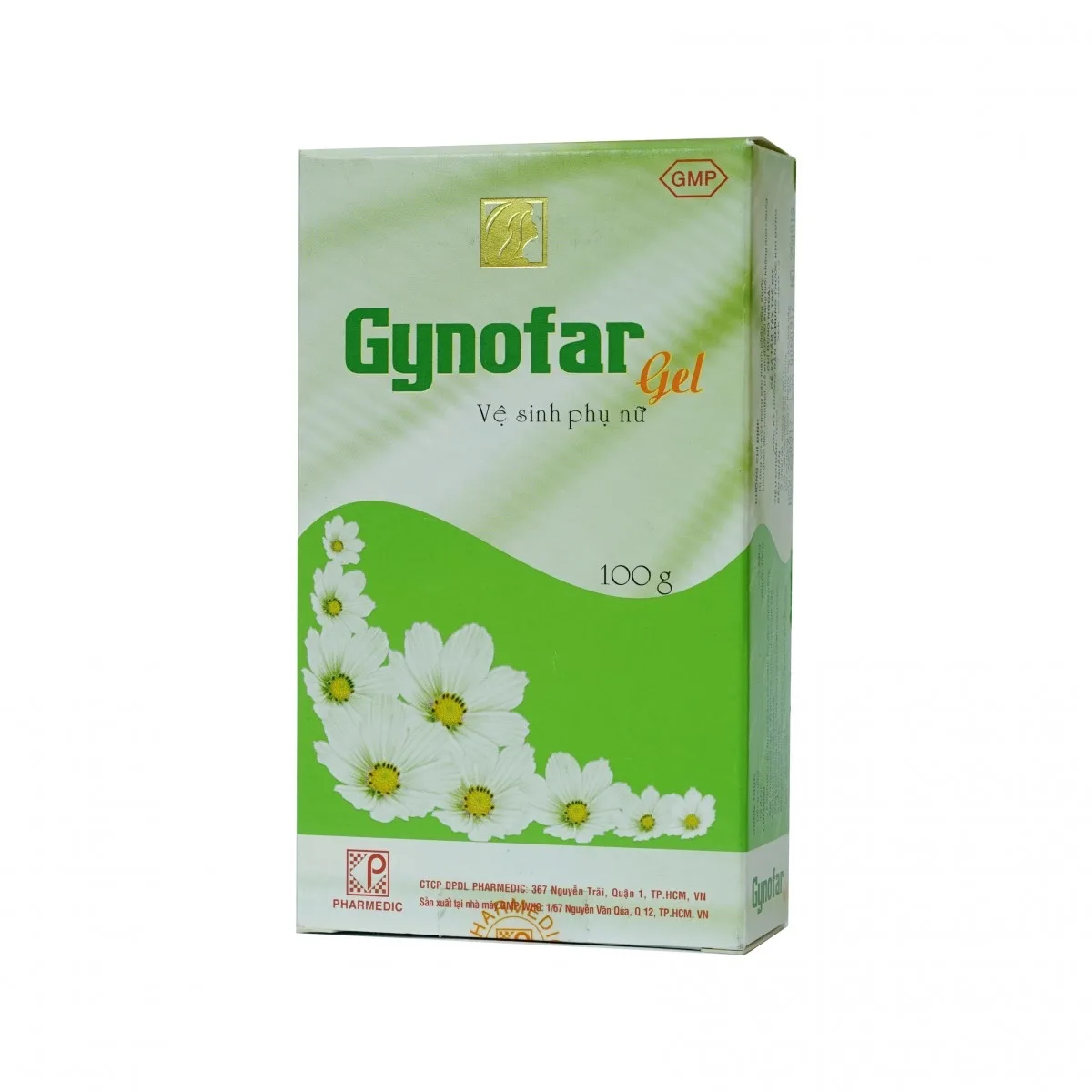 Hình ảnh Gel vệ sinh phụ nữ Gynofar Pharmedic điều trị ngứa âm hộ, viêm âm đạo, huyết trắng (100g)