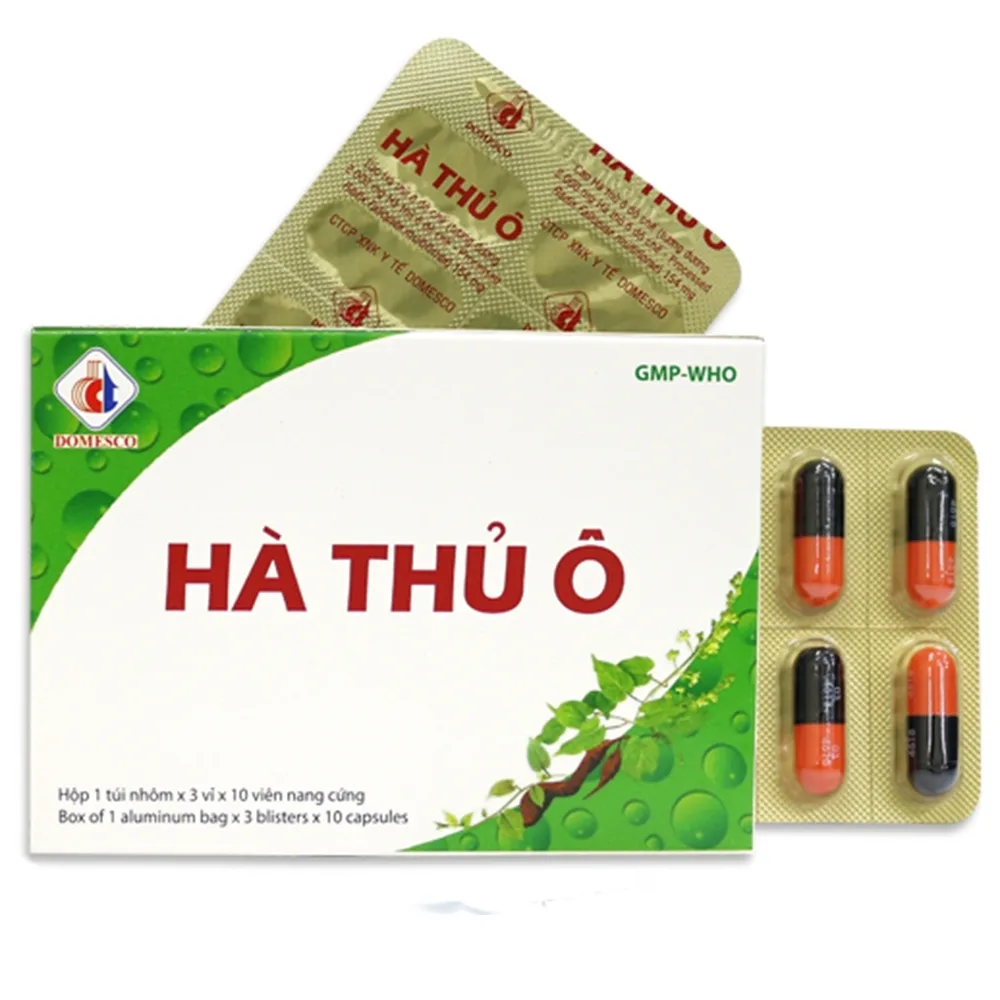 Hình ảnh Thuốc Hà Thủ Ô Domesco bổ thận, bổ huyết, chữa thận suy (3 vỉ x 10 viên)