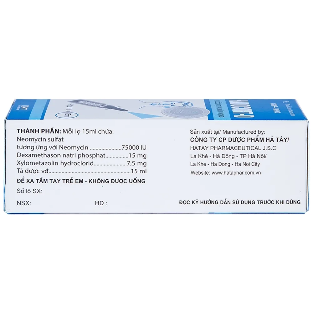 Hình ảnh Thuốc xịt Hadocort-D Hà Tây điều trị các bệnh viêm mũi, viêm xoang (15ml)
