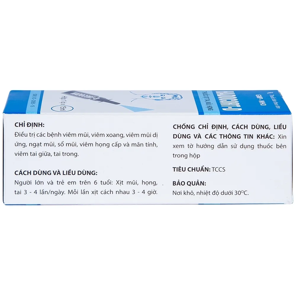Hình ảnh Thuốc xịt Hadocort-D Hà Tây điều trị các bệnh viêm mũi, viêm xoang (15ml)