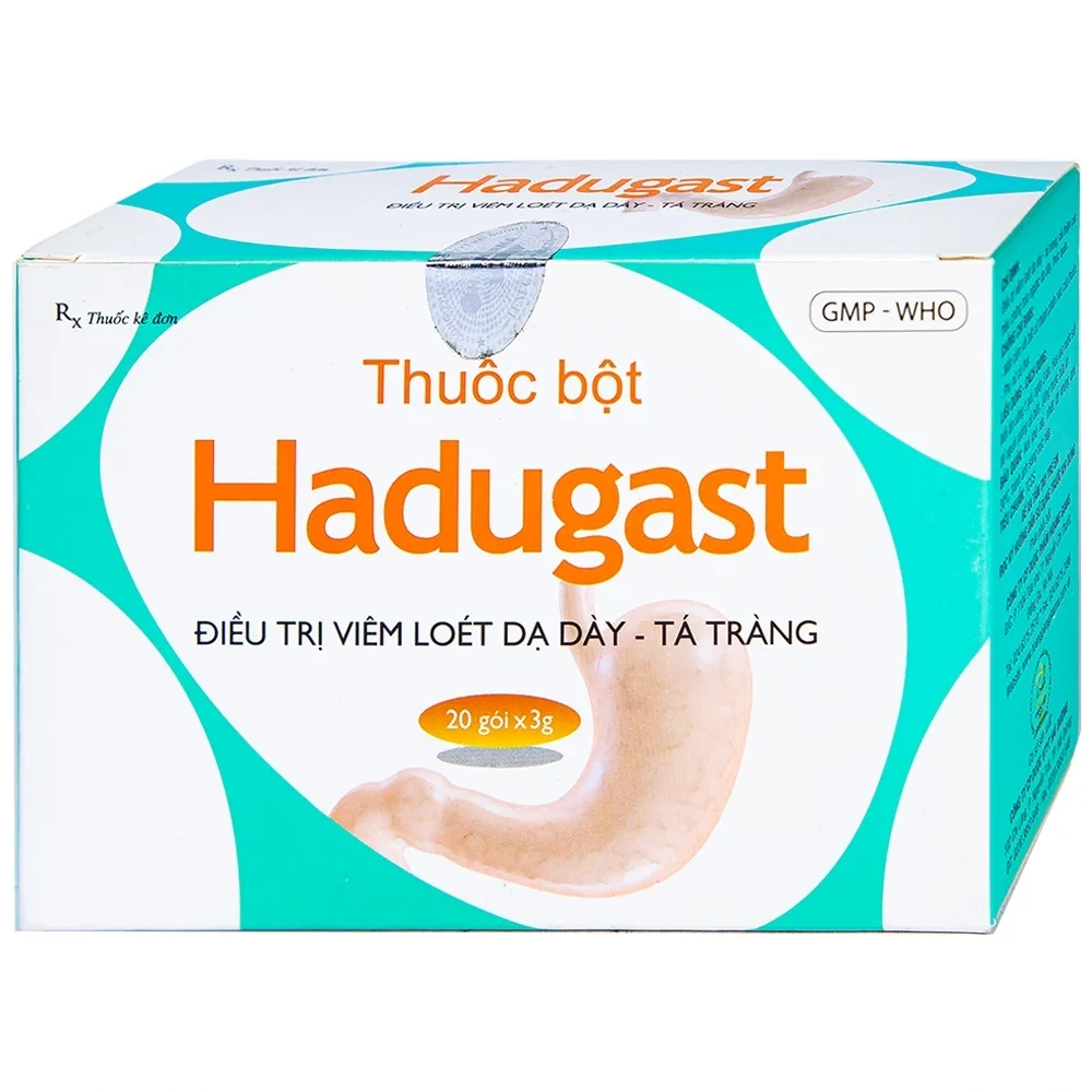 Hình ảnh Bột Hadugast Hải Dương điều trị viêm loét dạ dày, tá tràng (20 gói x 3g)
