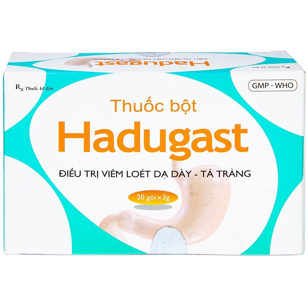 Hình ảnh Bột Hadugast Hải Dương điều trị viêm loét dạ dày, tá tràng (20 gói x 3g)
