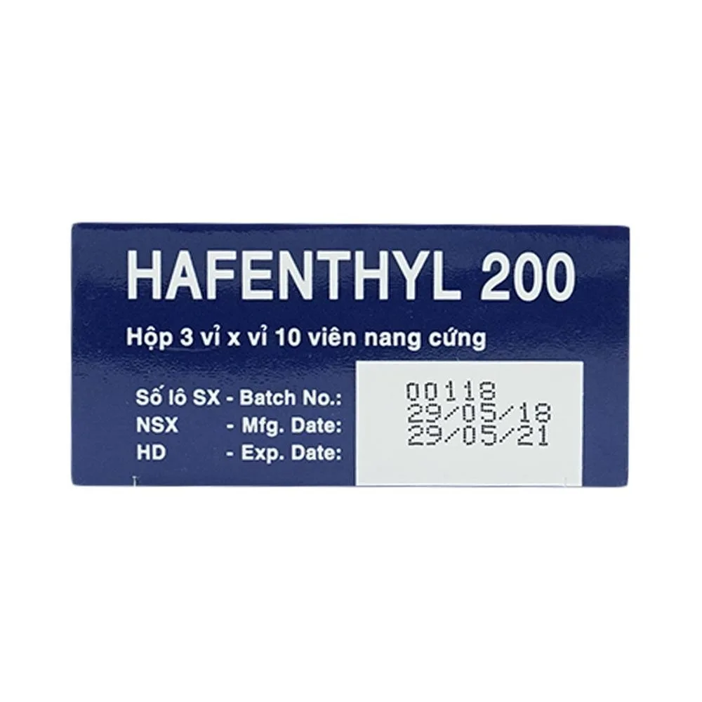 Hình ảnh Thuốc Hafenthyl 200 Hasan điều trị tăng cholesterol máu (3 vỉ x 10 viên)