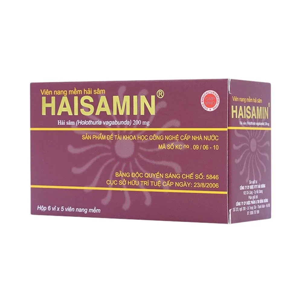 Hình ảnh Thuốc Haisamin HDpharma tăng cường sinh lực (6 vỉ x 5 viên)