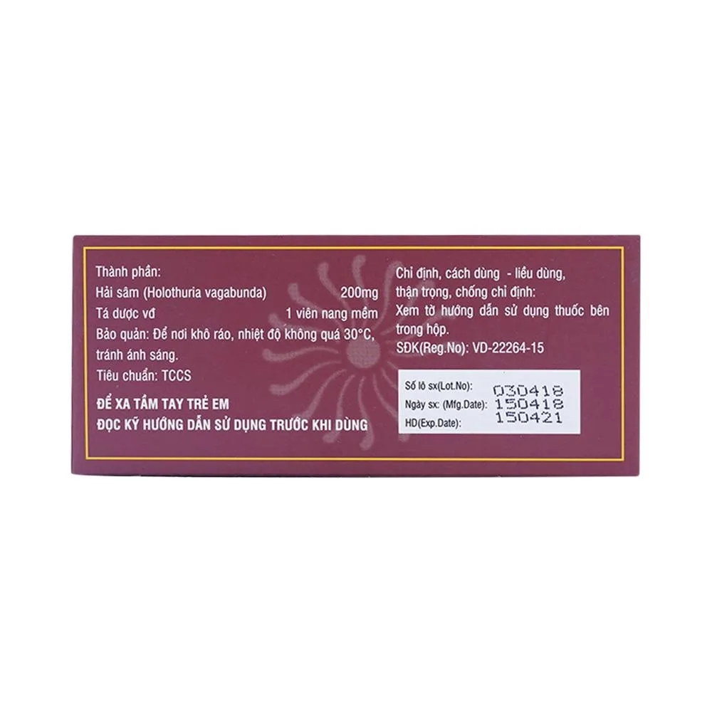 Hình ảnh Thuốc Haisamin HDpharma tăng cường sinh lực (6 vỉ x 5 viên)