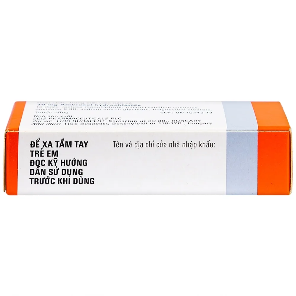 Hình ảnh Thuốc Halixol 30mg Egis Pharma điều trị hen phế quản và viêm phế quản (2 vỉ x 10 viên)