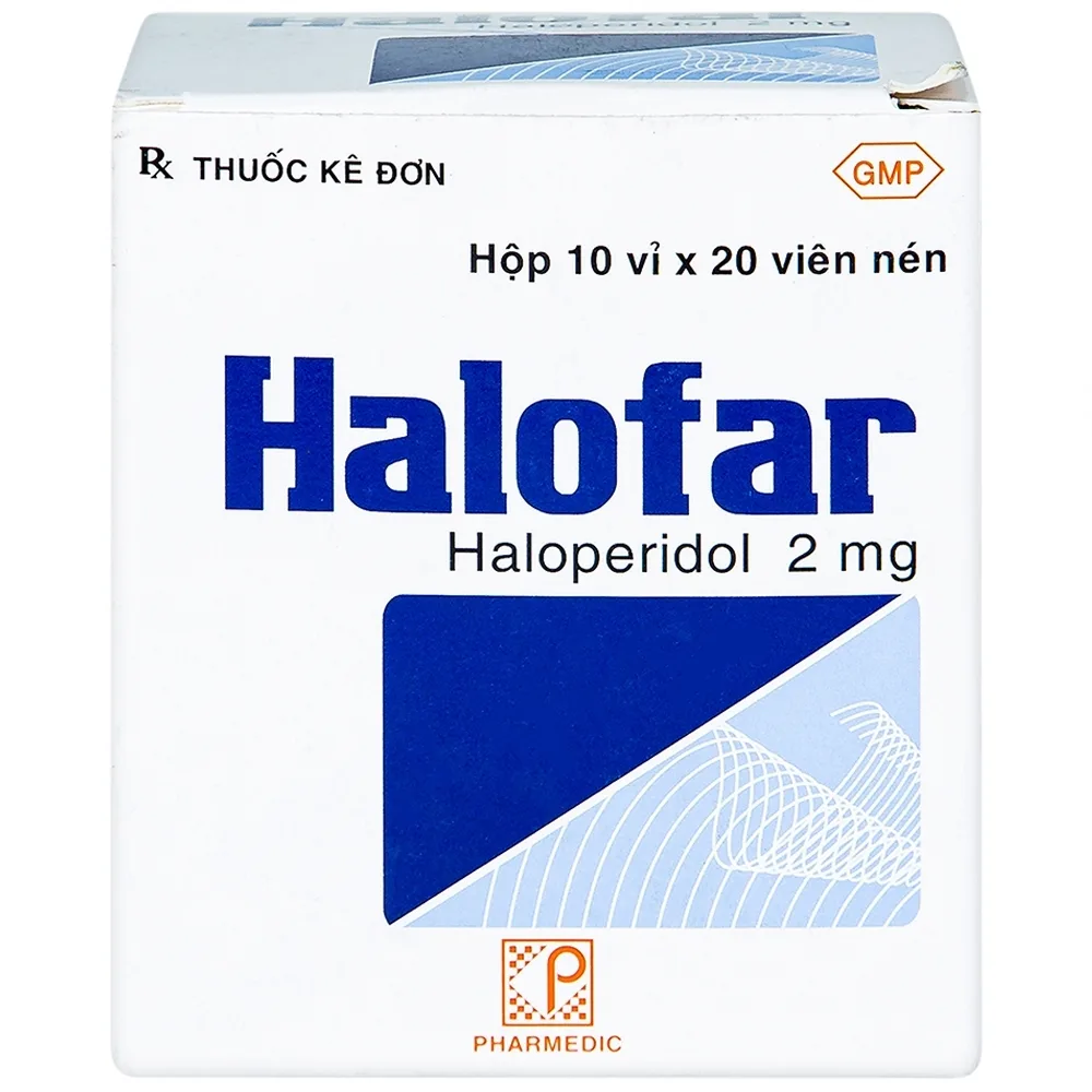 Hình ảnh Thuốc Halofar Pharmedic điều trị các biểu hiện rối loạn tâm thần (10 vỉ x 20 viên)