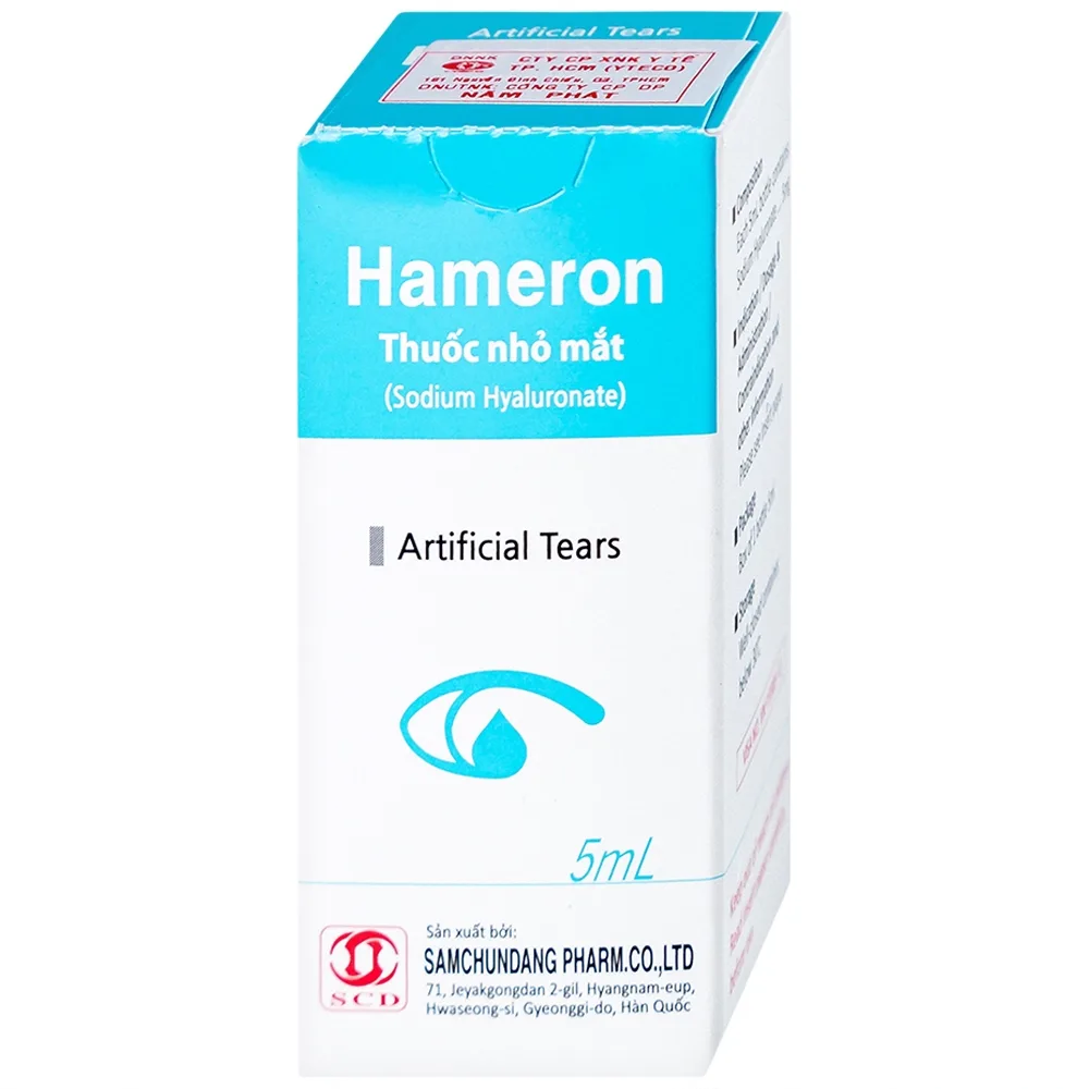 Hình ảnh Thuốc nhỏ mắt Hameron hỗ trợ làm giảm khô mắt và làm chất bôi trơn khi sử dụng kính áp tròng (5ml)