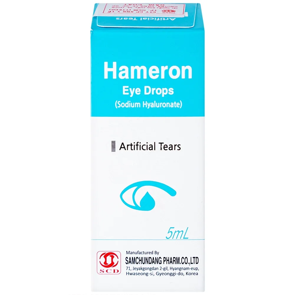 Hình ảnh Thuốc nhỏ mắt Hameron hỗ trợ làm giảm khô mắt và làm chất bôi trơn khi sử dụng kính áp tròng (5ml)