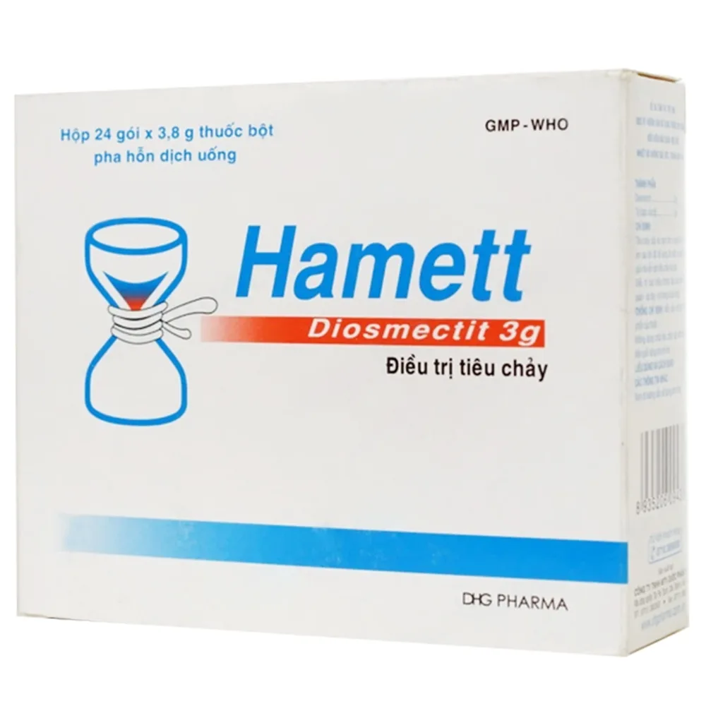Hình ảnh Bột Hamett DHG điều trị tiêu chảy cấp và mạn tính (24 gói)