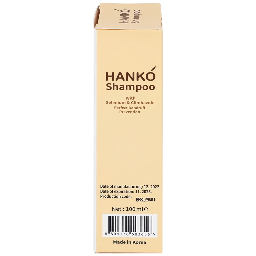 Hình ảnh Dầu gội Hanko Shampoo giúp loại bỏ gàu, nấm, ngứa (100ml)