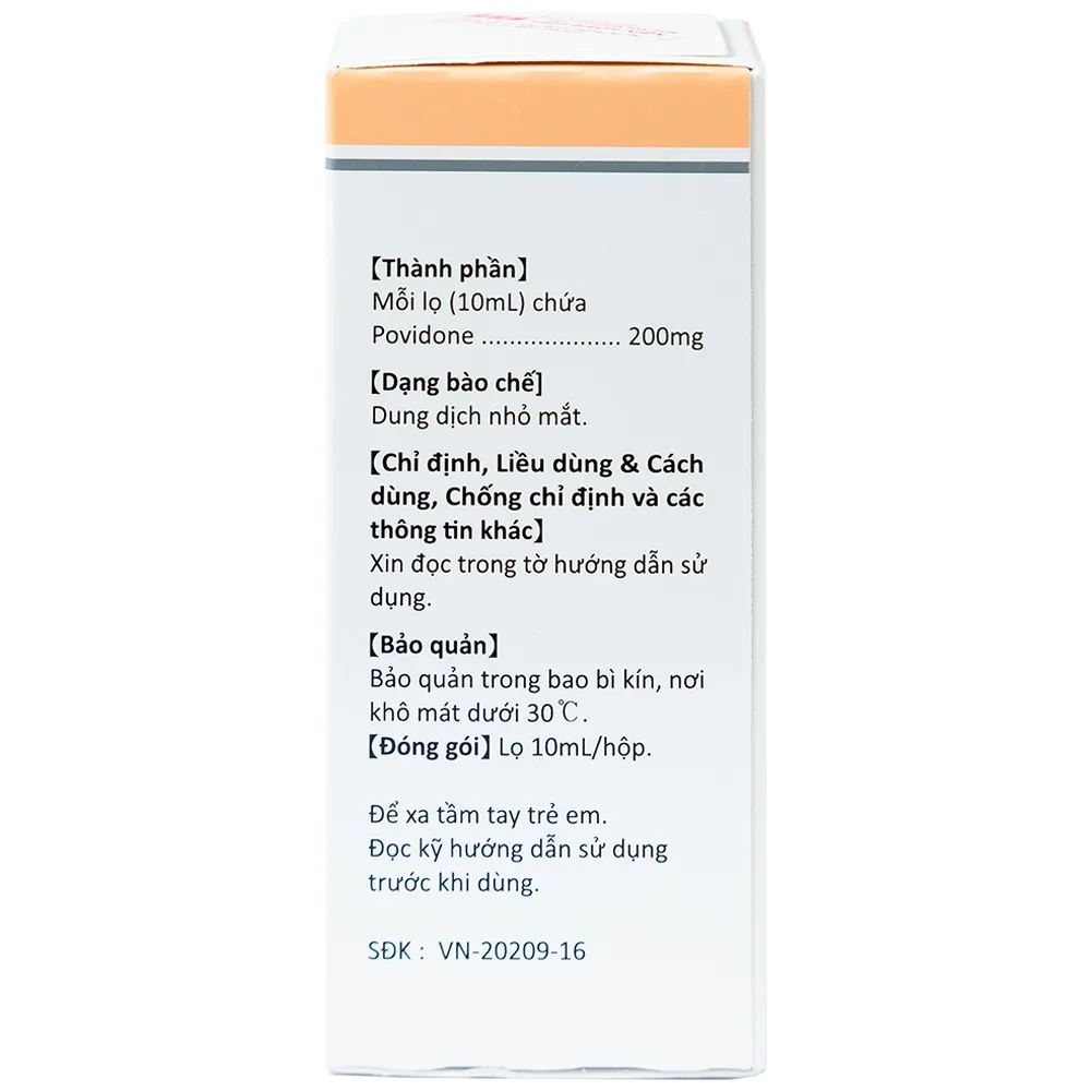 Hình ảnh Thuốc nhỏ mắt Hanvidon 10ml Hanlim dùng trong khô mắt, mang kính sát tròng cứng