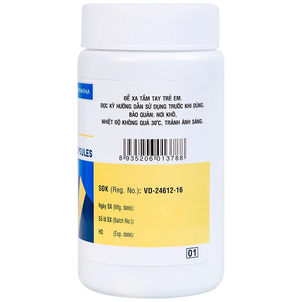 Hình ảnh Thuốc Hapenxin Capsules DHG điều trị nhiễm khuẩn (100 viên)