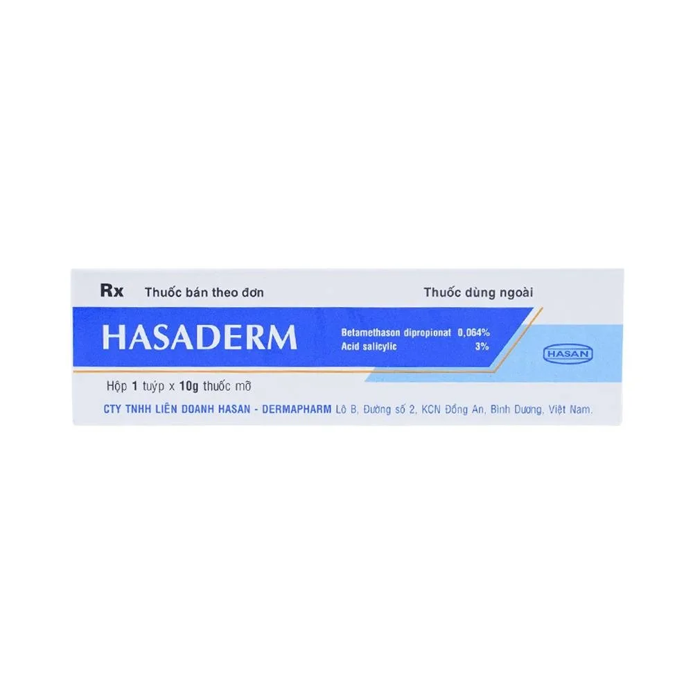 Hình ảnh Thuốc mỡ Hasaderm Hasan điều trị liken phẳng, viêm da tiết bã nhờn (10g)