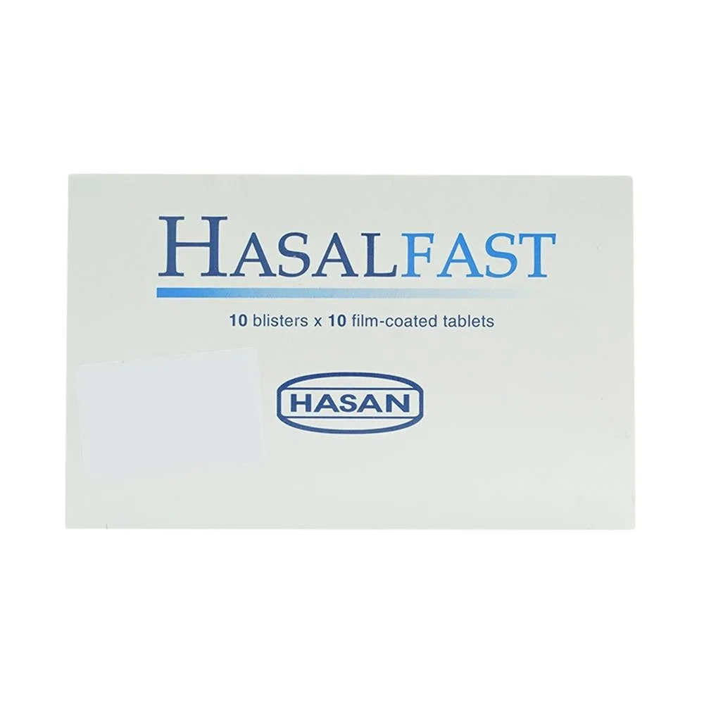 Hình ảnh Thuốc Hasalfast Hasan điều trị viêm mũi dị ứng theo mùa, mày đay mạn tính vô căn (10 vỉ x 10 viên)