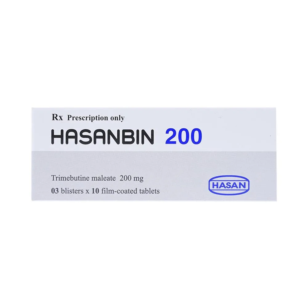 Hình ảnh Thuốc Hasanbin 200 Hasan điều trị rối loạn chức năng đường tiêu hóa và ống mật (3 vỉ x 10 viên)