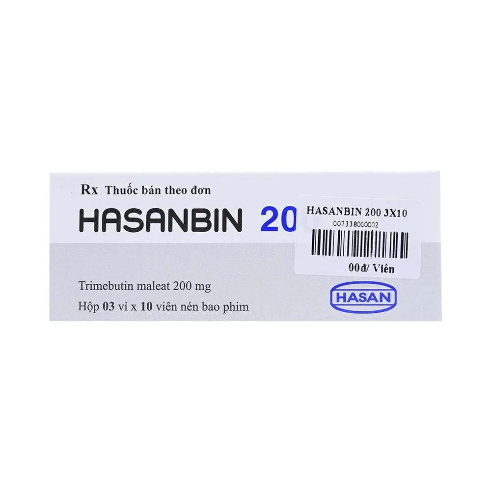 Hình ảnh Thuốc Hasanbin 200 Hasan điều trị rối loạn chức năng đường tiêu hóa và ống mật (3 vỉ x 10 viên)