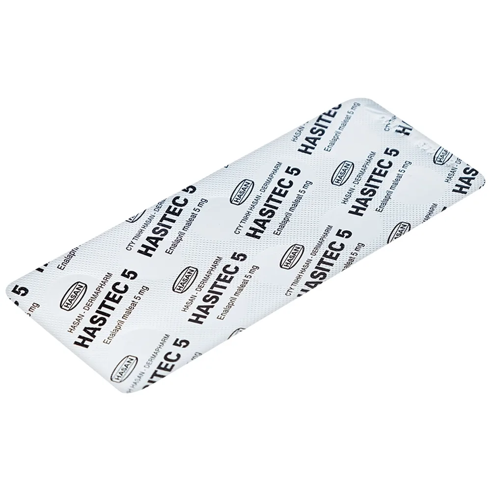 Hình ảnh Thuốc Hasitec 5 Hasan điều trị tăng huyết áp, suy tim (3 vỉ x 10 viên)