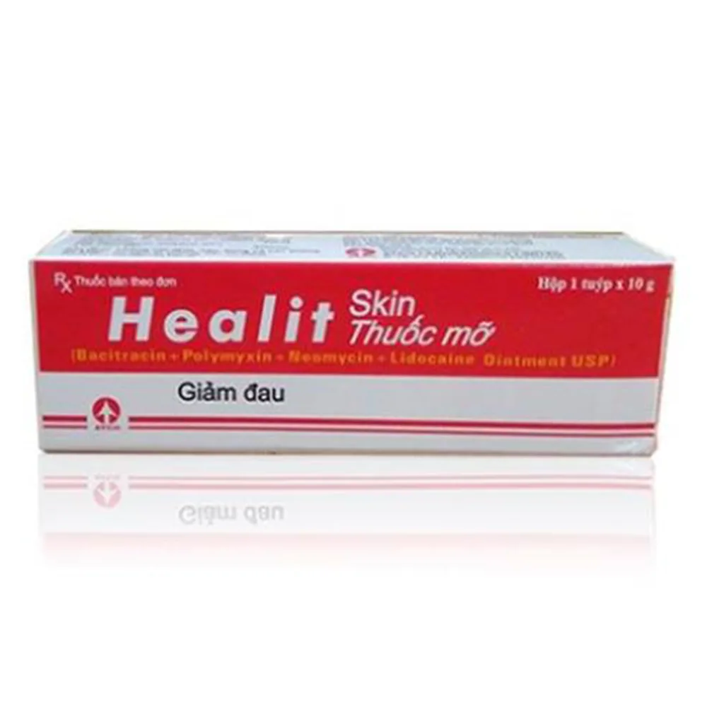 Hình ảnh Thuốc mỡ Healit Skin Atco điều trị tại chỗ các nhiễm khuẩn trên da do các vi khuẩn nhạy cảm (10g)