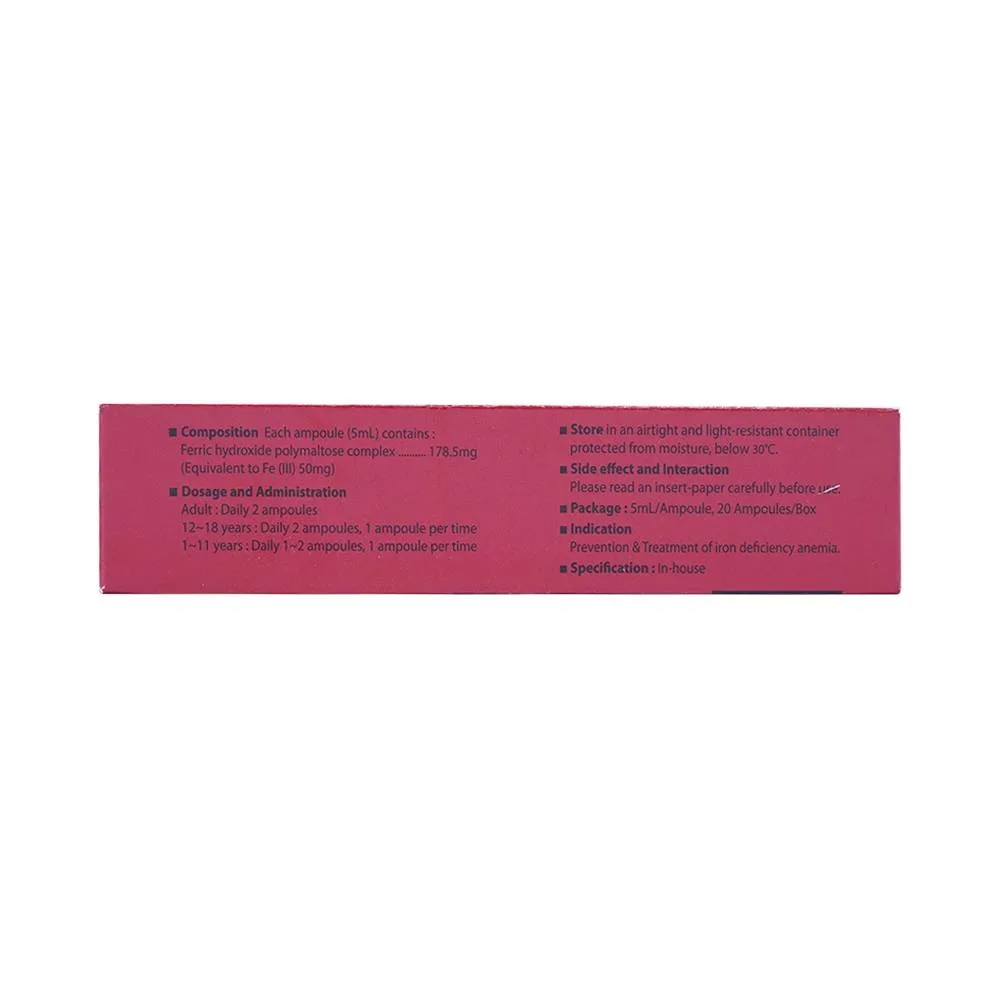 Hình ảnh Dung dịch uống Hemopoly ngăn ngừa và điều trị thiếu máu do thiếu sắt (20 ống x 5ml)