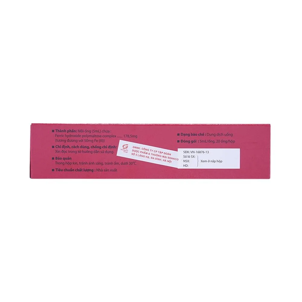 Hình ảnh Dung dịch uống Hemopoly ngăn ngừa và điều trị thiếu máu do thiếu sắt (20 ống x 5ml)