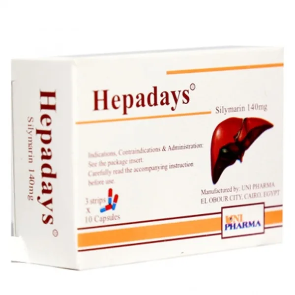 Hình ảnh Thuốc Hepadays 140 Unipharma điều trị viêm gan cấp và mãn tính, suy gan, gan nhiễm mỡ (3 vỉ x 10 viên)