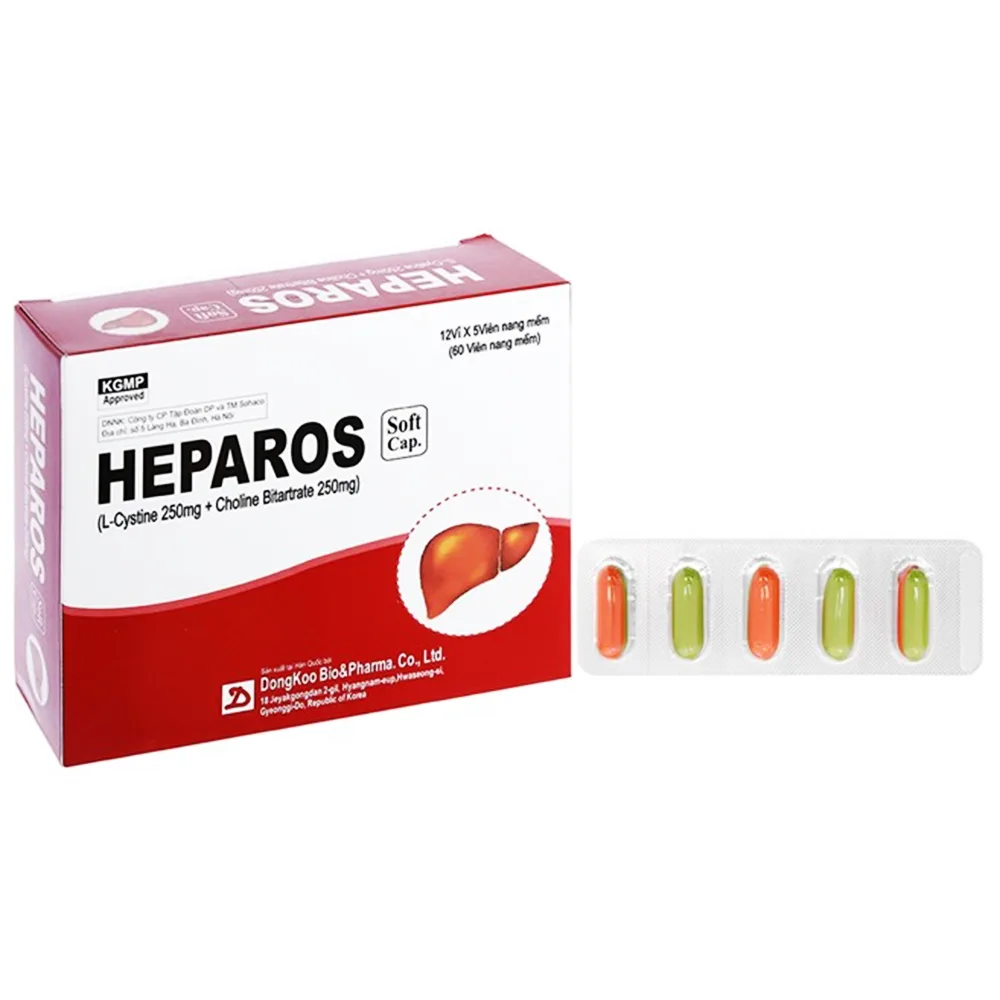 Hình ảnh Thuốc Heparos Dongkoo điều trị sỏi mật, bảo vệ gan (12 vỉ x 5 viên)