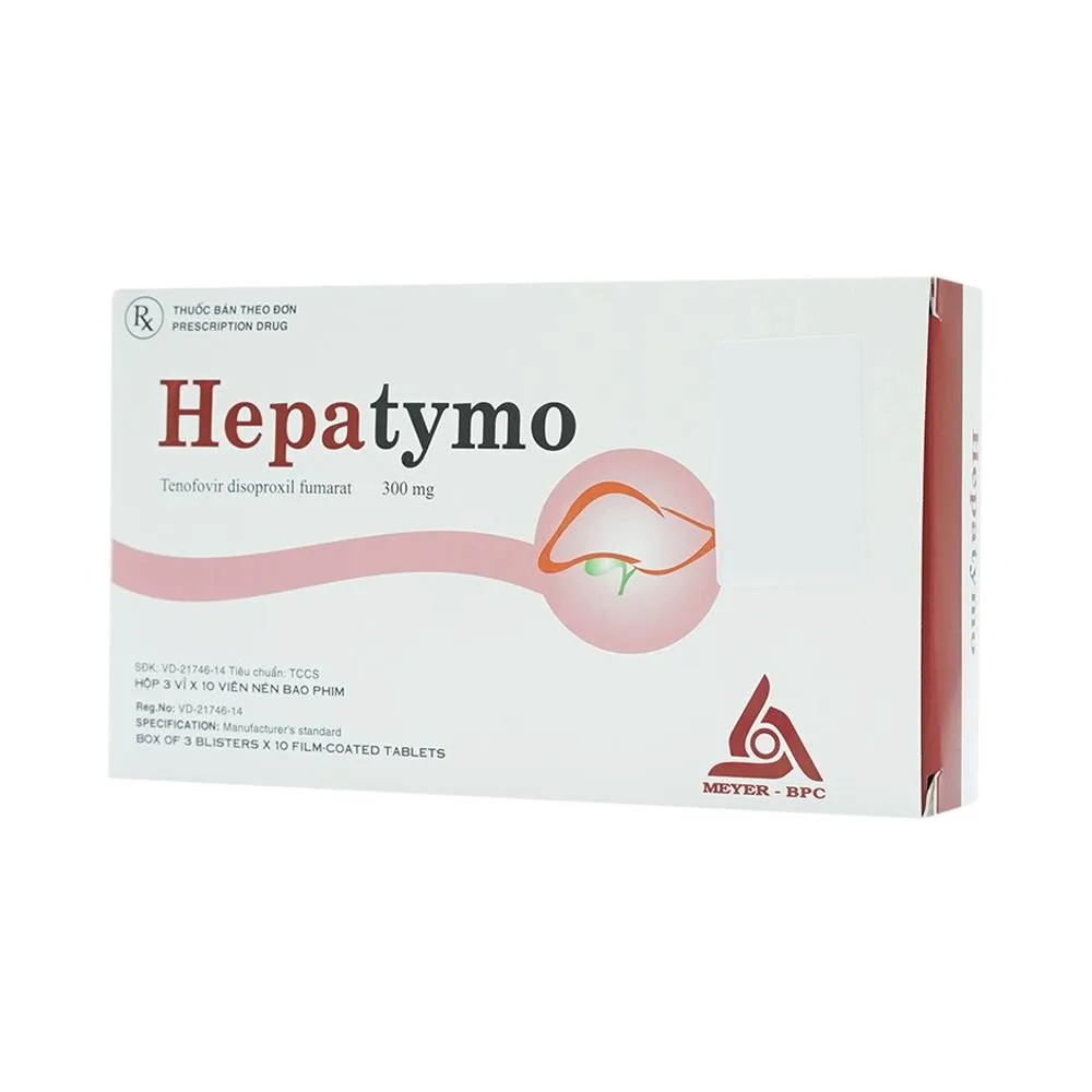 Hình ảnh Thuốc Hepatymo 300mg điều trị viêm gan siêu B mạn tính (3 vỉ x 10 viên)