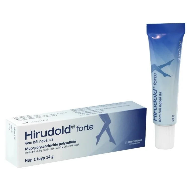 Hình ảnh Kem bôi ngoài da Hirudoid Forte Olic điều trị viêm giãn tĩnh mạch (14g)