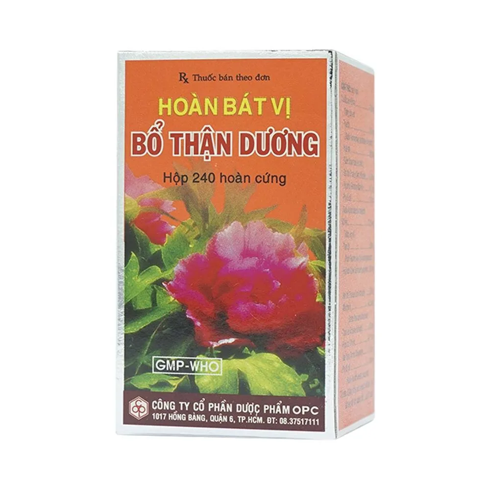 Hình ảnh Thuốc Hoàn Bát Vị Bổ Thận Dương OPC điều trị thận dương yếu, váng đầu, ù tai (240 viên)