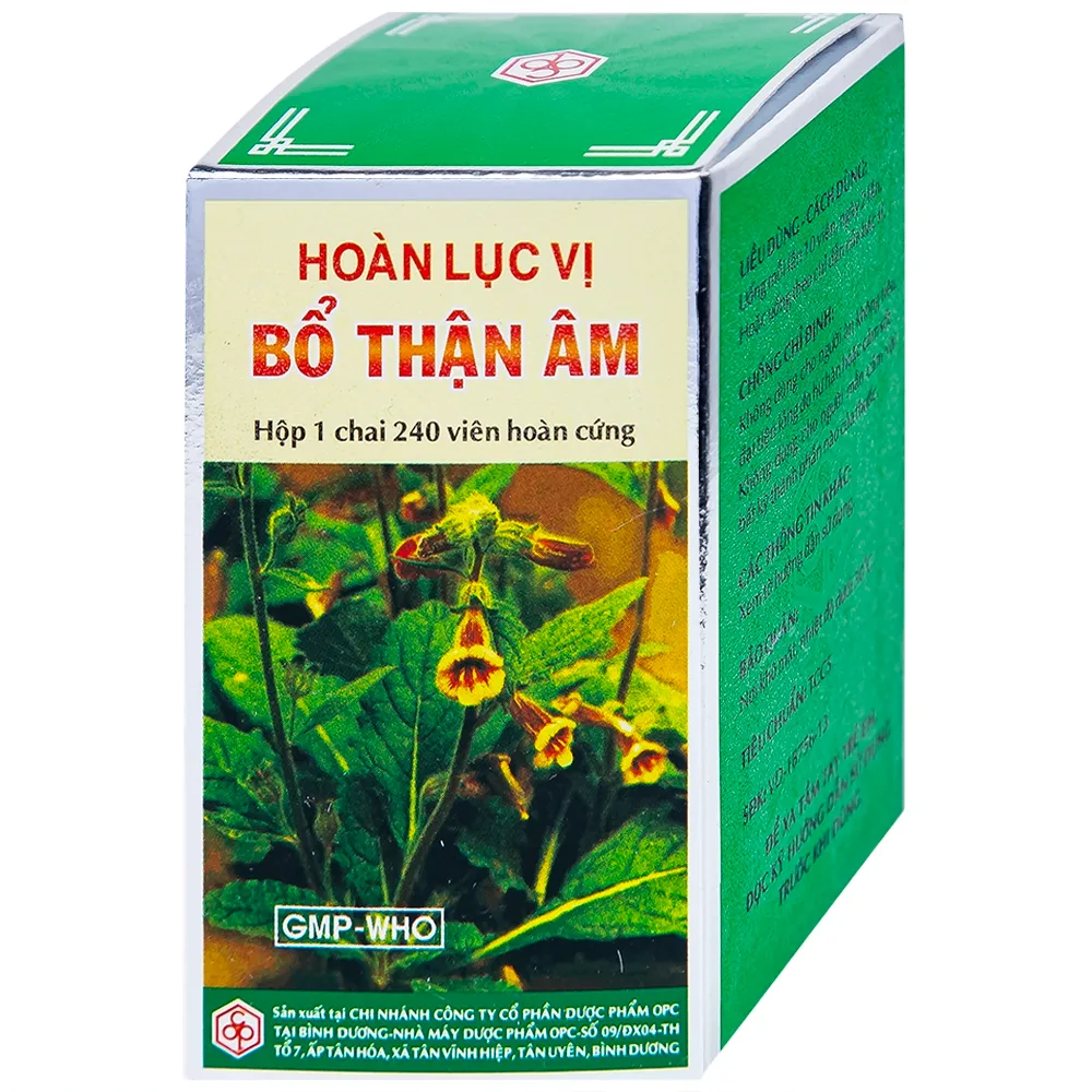 Hình ảnh Thuốc Hoàn Lục Vị Bổ Thận Âm OPC điều trị các trường hợp tinh huyết suy kém, hoa mắt, chóng mặt (10 gói x 5g)