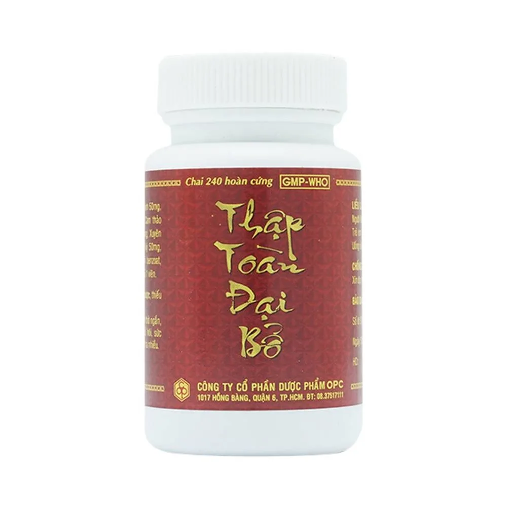 Hình ảnh Thuốc Thập Toàn Đại Bổ OPC bồi bổ khí huyết, trị suy nhược cơ thể (240 viên)