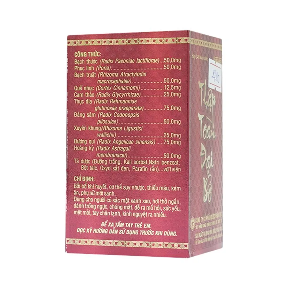 Hình ảnh Thuốc Thập Toàn Đại Bổ OPC bồi bổ khí huyết, trị suy nhược cơ thể (240 viên)