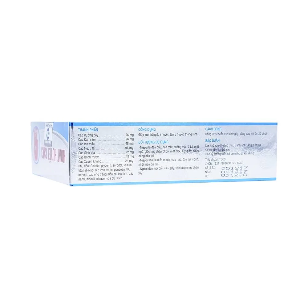 Hình ảnh Thuốc Hoạt Huyết CM3 Phúc Vinh điều trị rối loạn tuần hoàn não do xơ vữa mạch máu (3 vỉ x 10 viên)