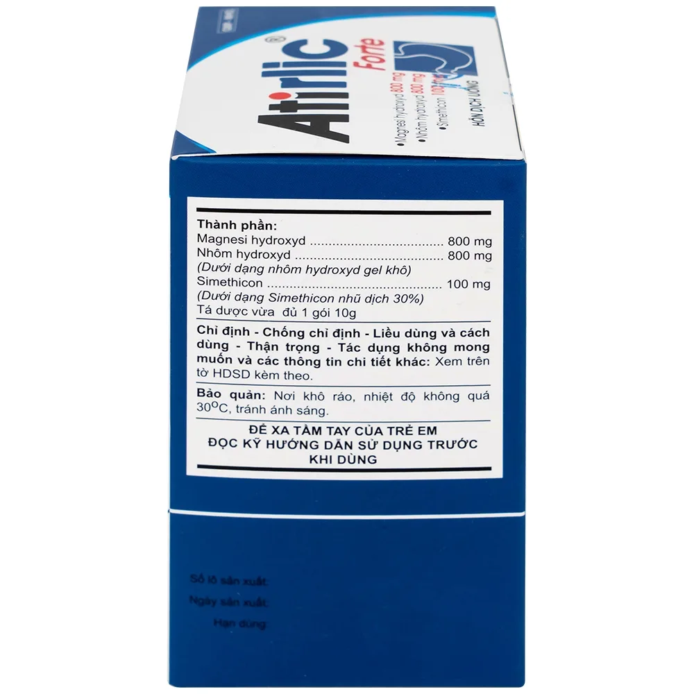 Hình ảnh Hỗn dịch uống Atirlic forte 10g An Thiên giảm triệu chứng tăng acid dạ dày (20 gói)