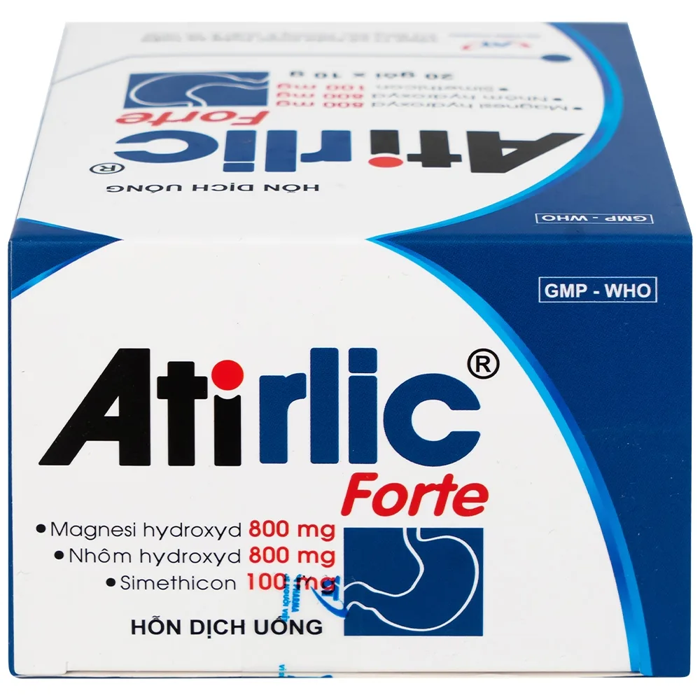 Hình ảnh Hỗn dịch uống Atirlic forte 10g An Thiên giảm triệu chứng tăng acid dạ dày (20 gói)
