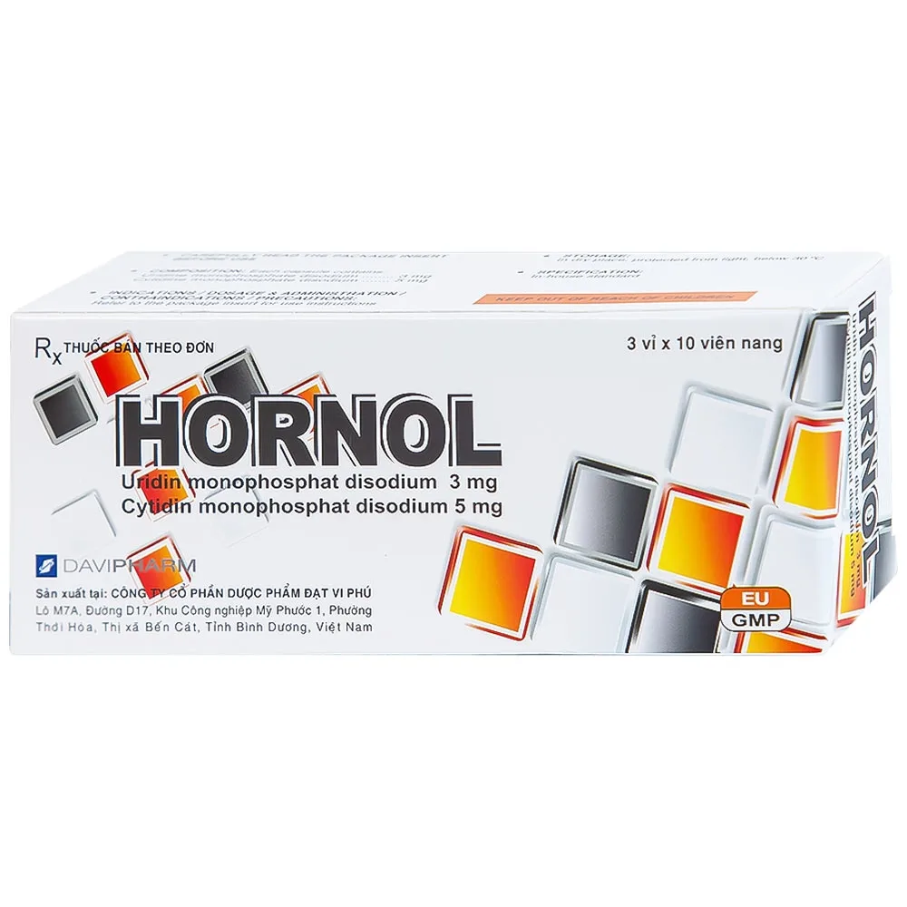 Hình ảnh Thuốc Hornol Đạt Vi Phú điều trị chứng đau dây thần kinh mặt, dây thần kinh sinh ba (3 vỉ x 10 viên)
