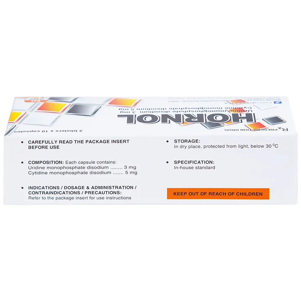 Hình ảnh Thuốc Hornol Đạt Vi Phú điều trị chứng đau dây thần kinh mặt, dây thần kinh sinh ba (3 vỉ x 10 viên)